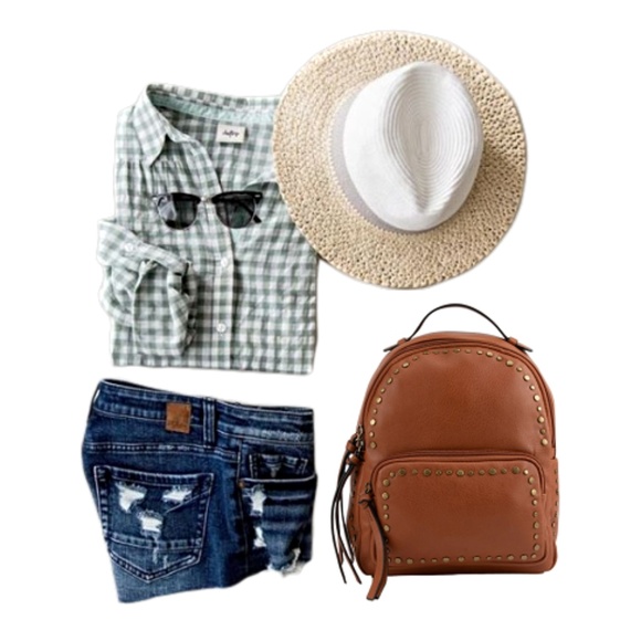 VIOLET RAY Mini Backpack Cognac Brown - Picture 4 of 5